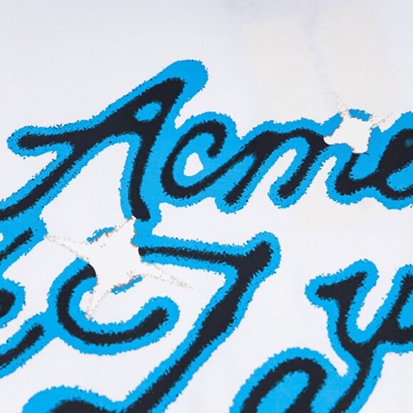 Acme De La Vie White Short-Sleeved T-Shirt With Front And Back Letter Print - Picture 6 of 10